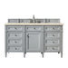 James Martin Vanities - Brittany 60" Single Bathroom Vanity in Urban Gray - 650 - V60s - UGR - 3EMR - Home Luxury USA