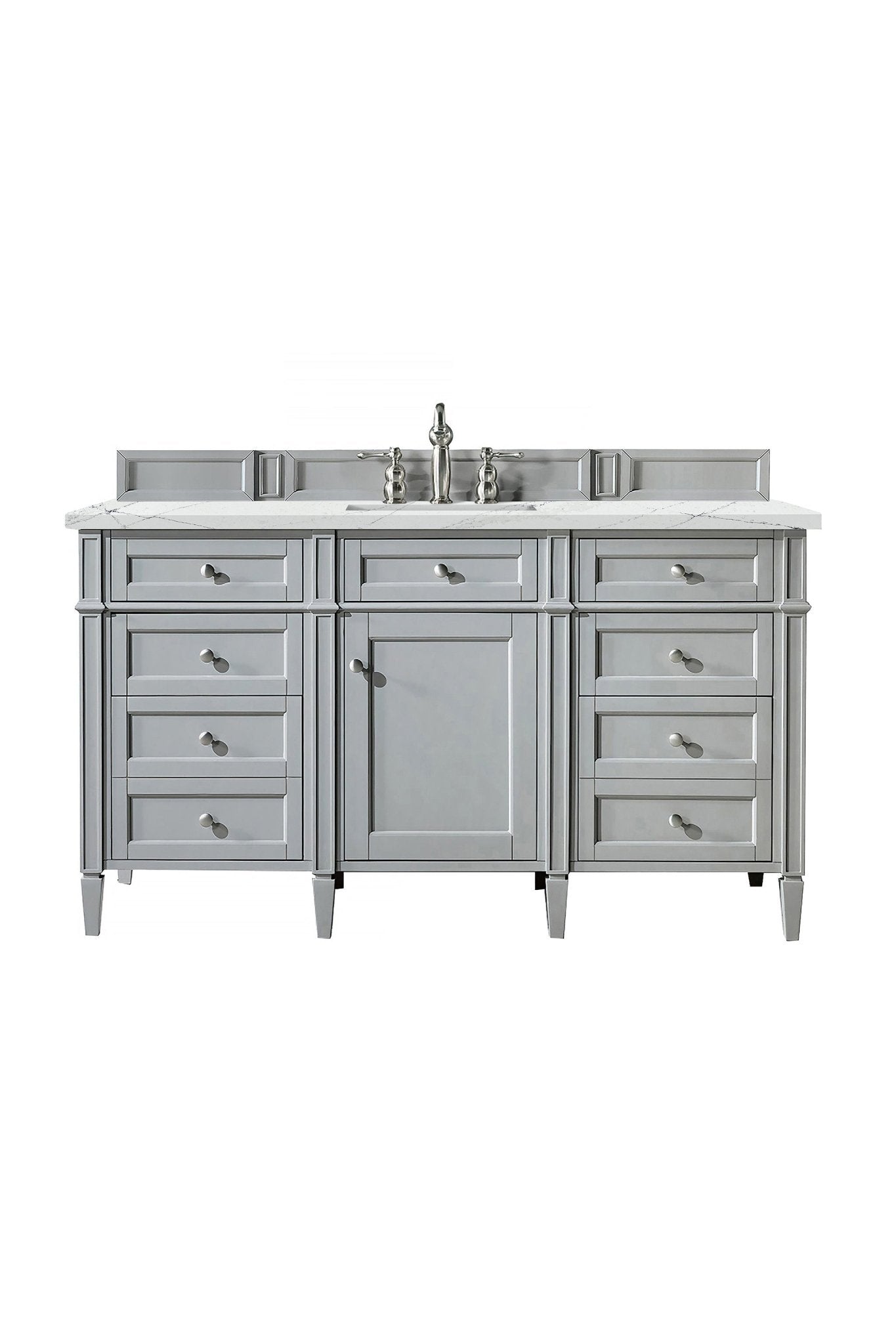 James Martin Vanities - Brittany 60" Single Bathroom Vanity in Urban Gray - 650 - V60s - UGR - 3ENC - Home Luxury USA