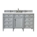 James Martin Vanities - Brittany 60" Single Bathroom Vanity in Urban Gray - 650 - V60s - UGR - 3WZ - Home Luxury USA