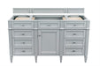 James Martin Vanities - Brittany 60" Single Bathroom Vanity in Urban Gray - 650 - V60s - UGR - Home Luxury USA