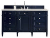 James Martin Vanities - Brittany 60" Single Bathroom Vanity in Victory Blue - 650 - V60S - VBL - 3CAR - Home Luxury USA