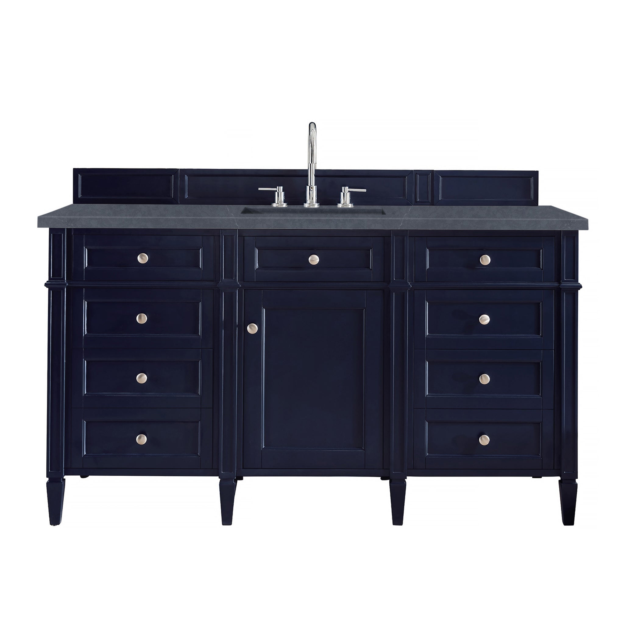 James Martin Vanities - Brittany 60" Single Bathroom Vanity in Victory Blue - 650 - V60S - VBL - 3CSP - Home Luxury USA