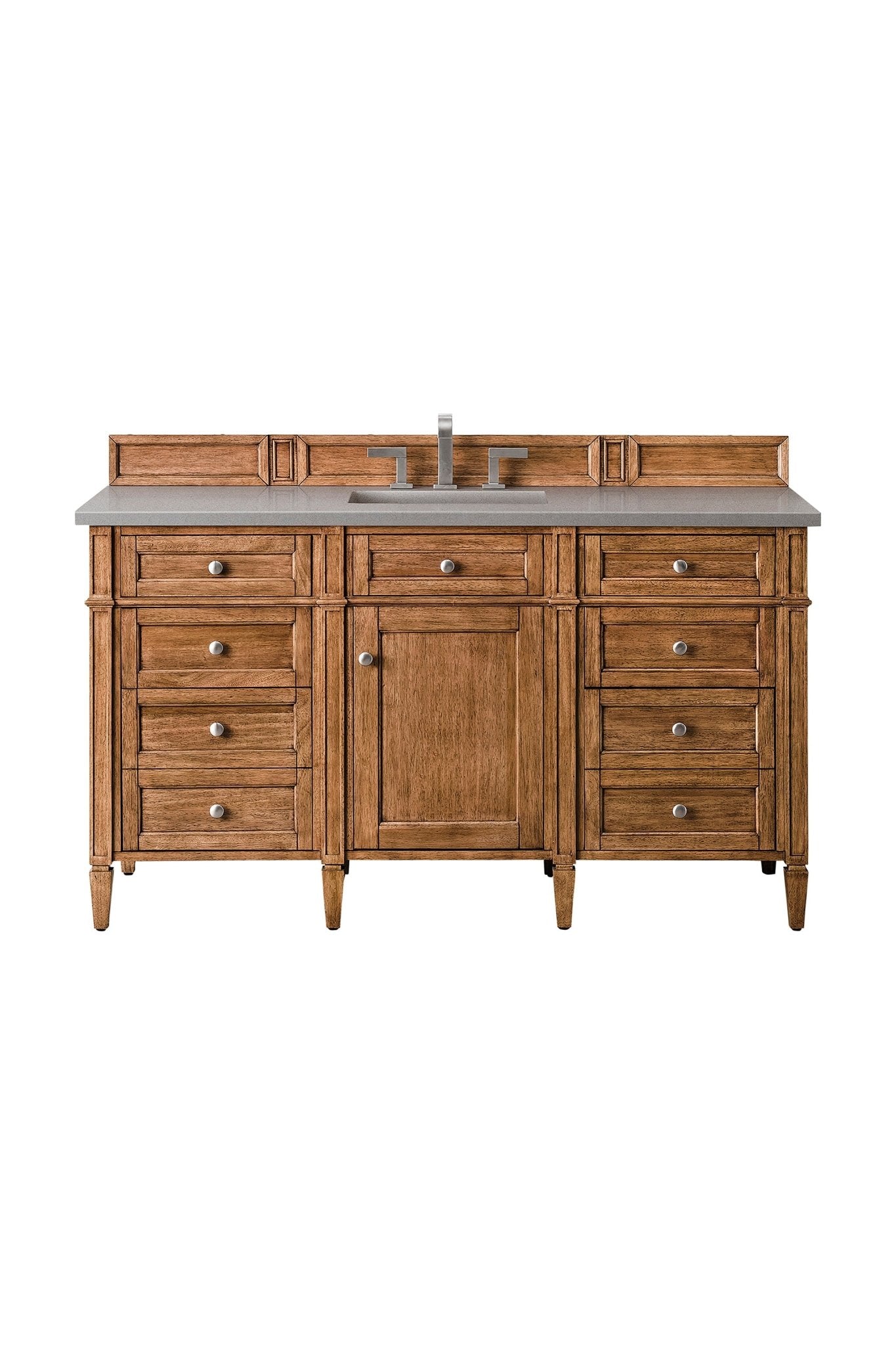 James Martin Vanities - Brittany 60" Single Vanity Cabinet in Saddle Brown - 650 - V60S - SBR - 3EMR - Home Luxury USA