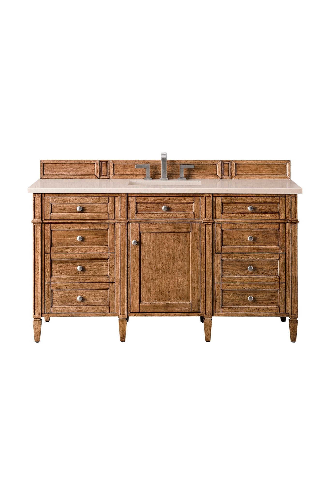 James Martin Vanities - Brittany 60" Single Vanity Cabinet in Saddle Brown - 650 - V60S - SBR - 3EMR - Home Luxury USA