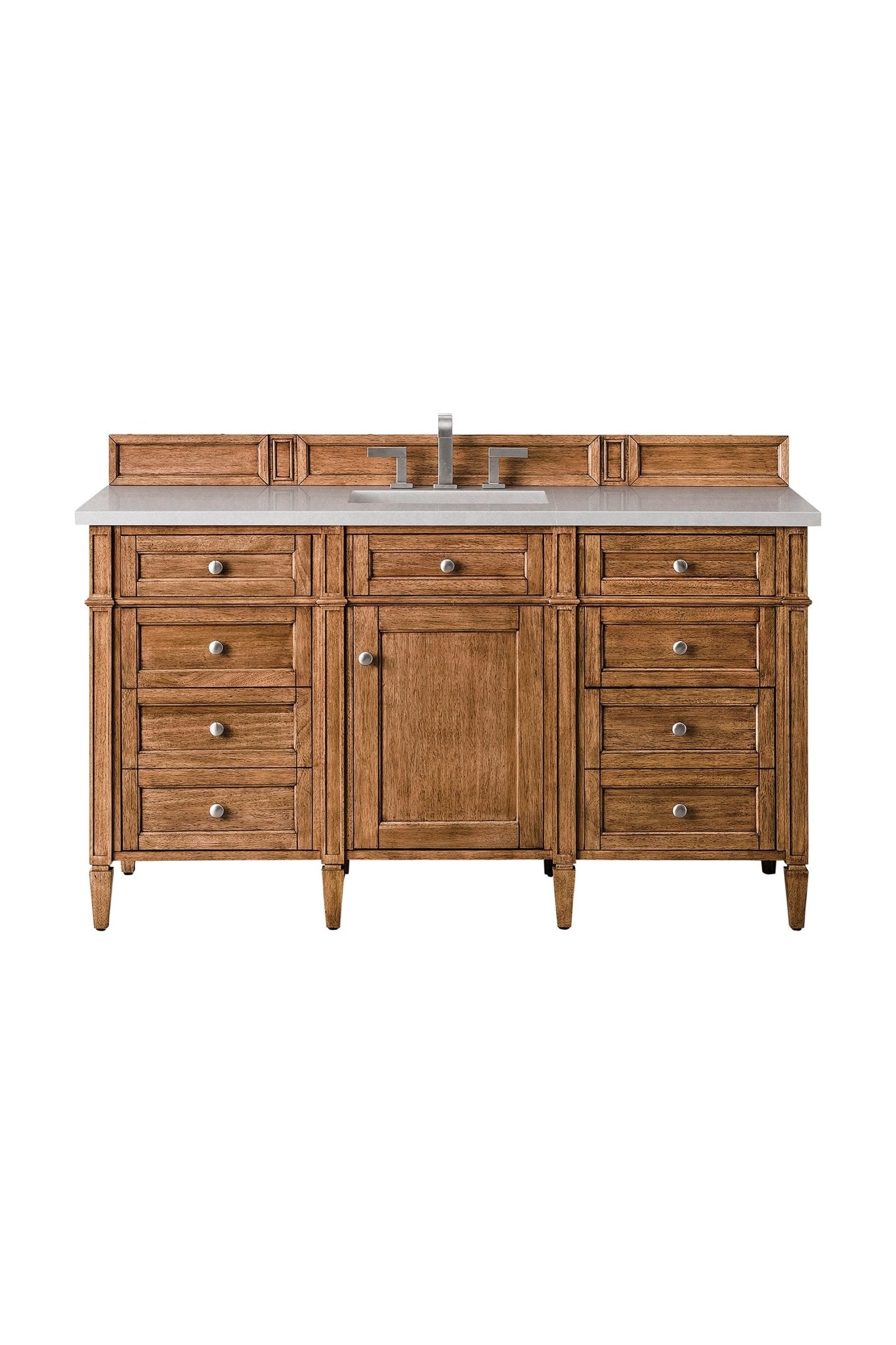 James Martin Vanities - Brittany 60" Single Vanity Cabinet in Saddle Brown - 650 - V60S - SBR - 3ENC - Home Luxury USA