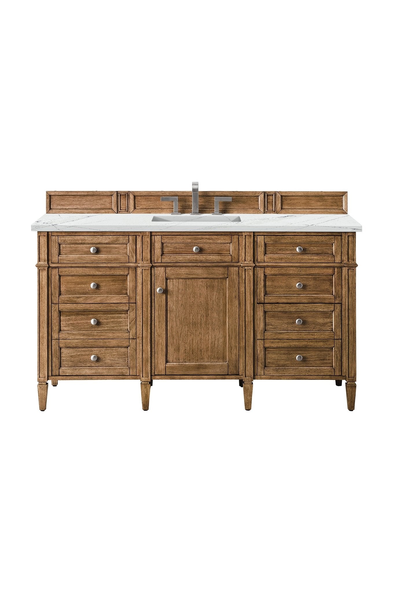 James Martin Vanities - Brittany 60" Single Vanity Cabinet in Saddle Brown - 650 - V60S - SBR - 3ESR - Home Luxury USA