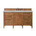 James Martin Vanities - Brittany 60" Single Vanity Cabinet in Saddle Brown - 650 - V60S - SBR - 3VSL - Home Luxury USA