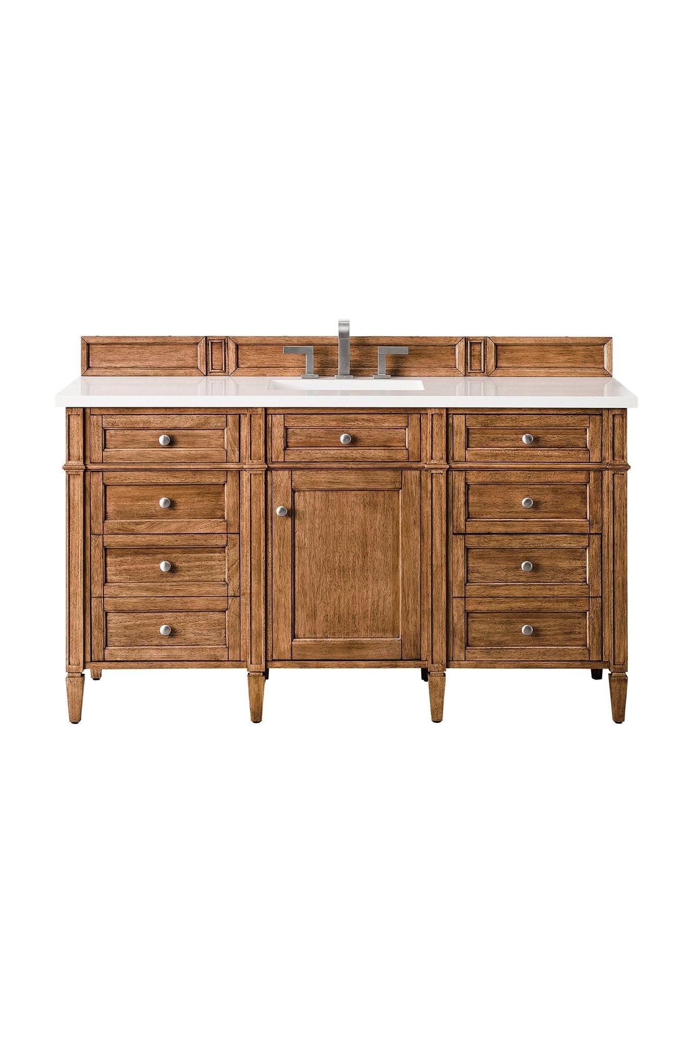 James Martin Vanities - Brittany 60" Single Vanity Cabinet in Saddle Brown - 650 - V60S - SBR - 3WZ - Home Luxury USA