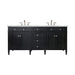 James Martin Vanities - Brittany 72" Double Bathroom Vanity in Black Onyx - 650 - V72 - BKO - 3ENC - Home Luxury USA