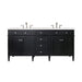 James Martin Vanities - Brittany 72" Double Bathroom Vanity in Black Onyx - 650 - V72 - BKO - 3ESR - Home Luxury USA