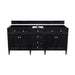 James Martin Vanities - Brittany 72" Double Bathroom Vanity in Black Onyx - 650 - V72 - BKO - Home Luxury USA