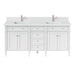 James Martin Vanities - Brittany 72" Double Bathroom Vanity in Bright White - 655 - V72 - BW - 1WZ - Home Luxury USA