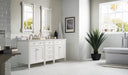 James Martin Vanities - Brittany 72" Double Bathroom Vanity in Bright White - 655 - V72 - BW - Home Luxury USA