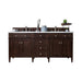 James Martin Vanities - Brittany 72" Double Bathroom Vanity in Burnished Mahogany - 650 - V72 - BNM - 3AF - Home Luxury USA