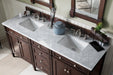 James Martin Vanities - Brittany 72" Double Bathroom Vanity in Burnished Mahogany - 650 - V72 - BNM - Home Luxury USA