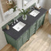 James Martin Vanities - Brittany 72" Double Bathroom Vanity in Smokey Celadon - 650 - V72 - SC - 3CSP - Home Luxury USA