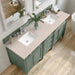 James Martin Vanities - Brittany 72" Double Bathroom Vanity in Smokey Celadon - 650 - V72 - SC - 3EMR - Home Luxury USA