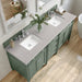 James Martin Vanities - Brittany 72" Double Bathroom Vanity in Smokey Celadon - 650 - V72 - SC - 3WZ - Home Luxury USA