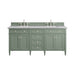 James Martin Vanities - Brittany 72" Double Bathroom Vanity in Smokey Celadon - 650 - V72 - SC - Home Luxury USA