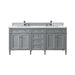 James Martin Vanities - Brittany 72" Double Bathroom Vanity in Urban Gray - 650 - V72 - UGR - 3EMR - Home Luxury USA