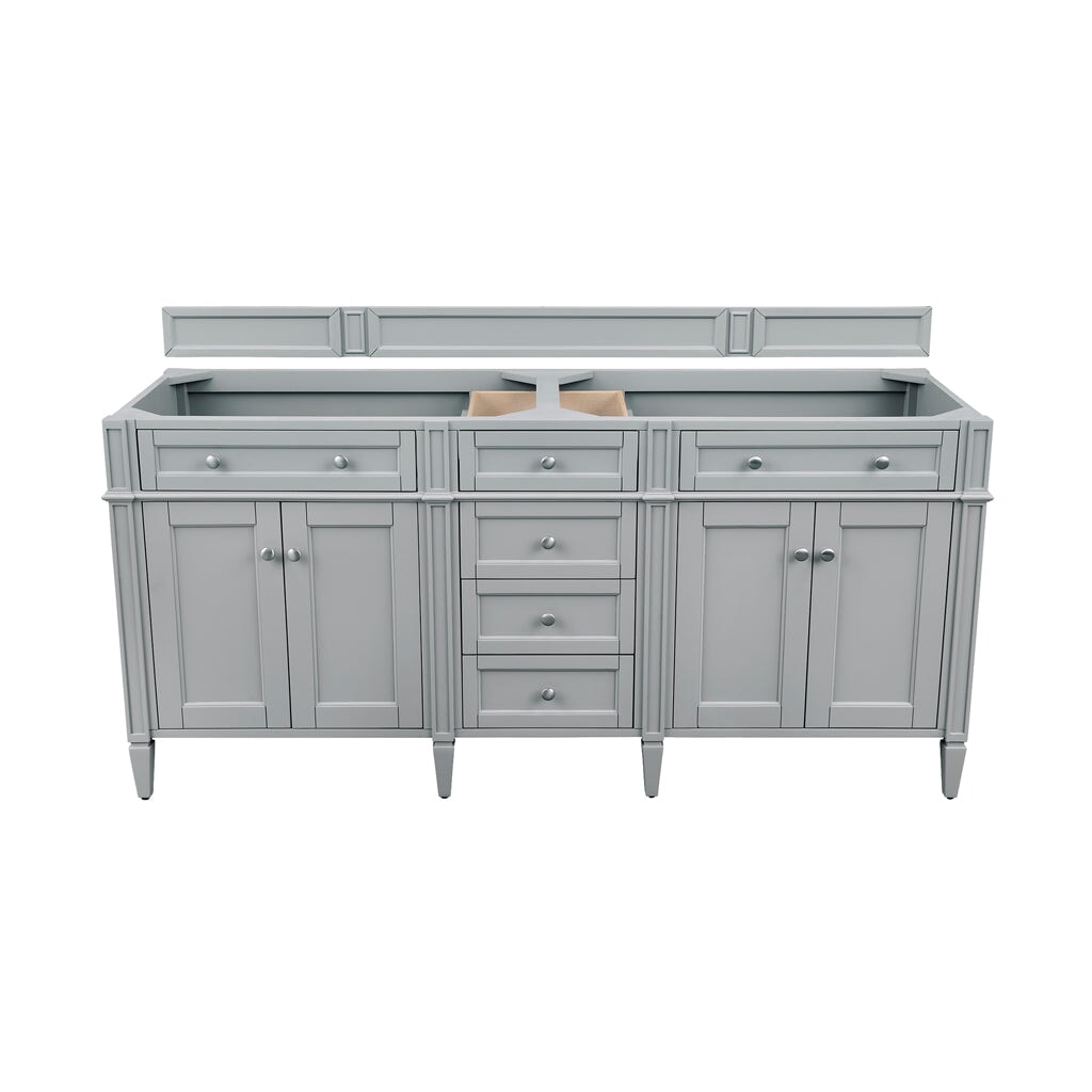 James Martin Vanities - Brittany 72" Double Bathroom Vanity in Urban Gray - 650 - V72 - UGR - 3ESR - Home Luxury USA