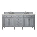 James Martin Vanities - Brittany 72" Double Bathroom Vanity in Urban Gray - 650 - V72 - UGR - 3LDL - Home Luxury USA