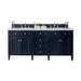 James Martin Vanities - Brittany 72" Double Bathroom Vanity in Victory Blue - 650 - V72 - VBL - 3EJP - Home Luxury USA