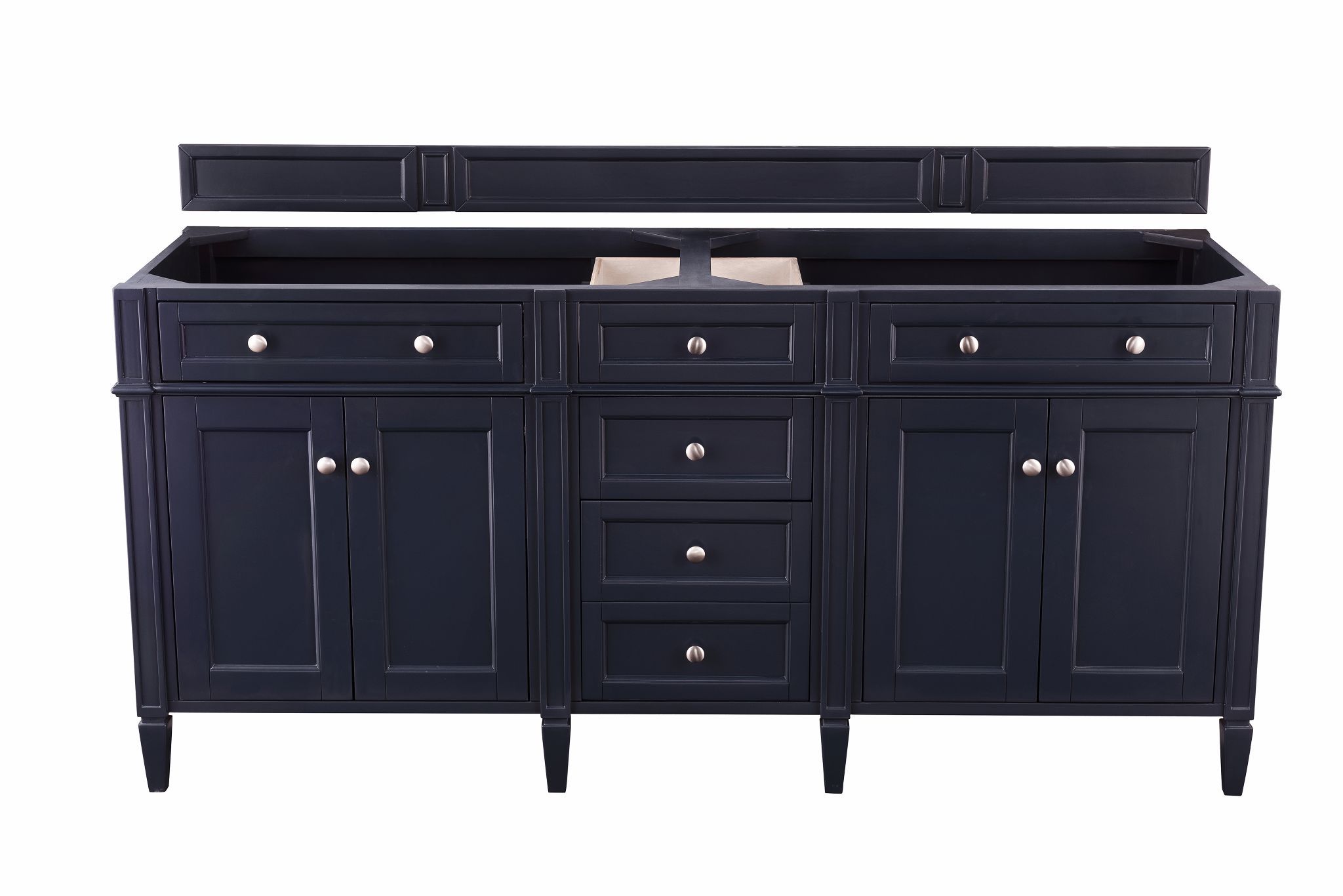 James Martin Vanities - Brittany 72" Double Bathroom Vanity in Victory Blue - 650 - V72 - VBL - Home Luxury USA