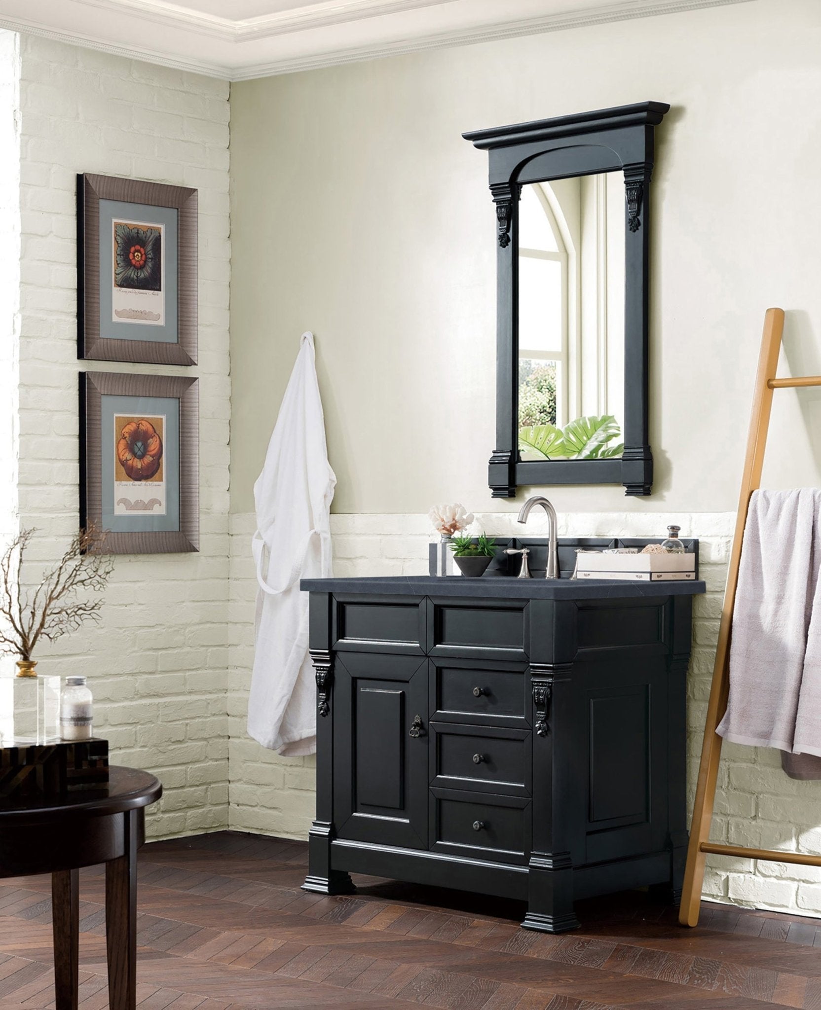 James Martin Vanities - Brookfield 36" Single Bathroom Vanity in Antique Black - 147 - 114 - 5536 - Home Luxury USA