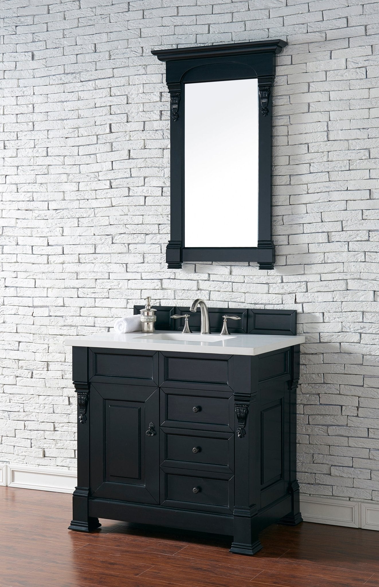 James Martin Vanities - Brookfield 36" Single Bathroom Vanity in Antique Black - 147 - 114 - 5536 - Home Luxury USA