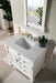 James Martin Vanities - Brookfield 36" Single Bathroom Vanity in Bright White - 147 - V36 - BW - 3AF - Home Luxury USA