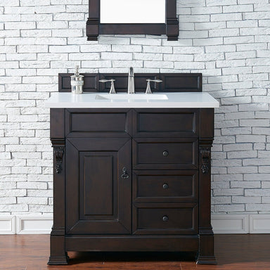 James Martin Vanities - Brookfield 36" Single Bathroom Vanity in Burnished Mahogany - 147 - 114 - 5566 - Home Luxury USA