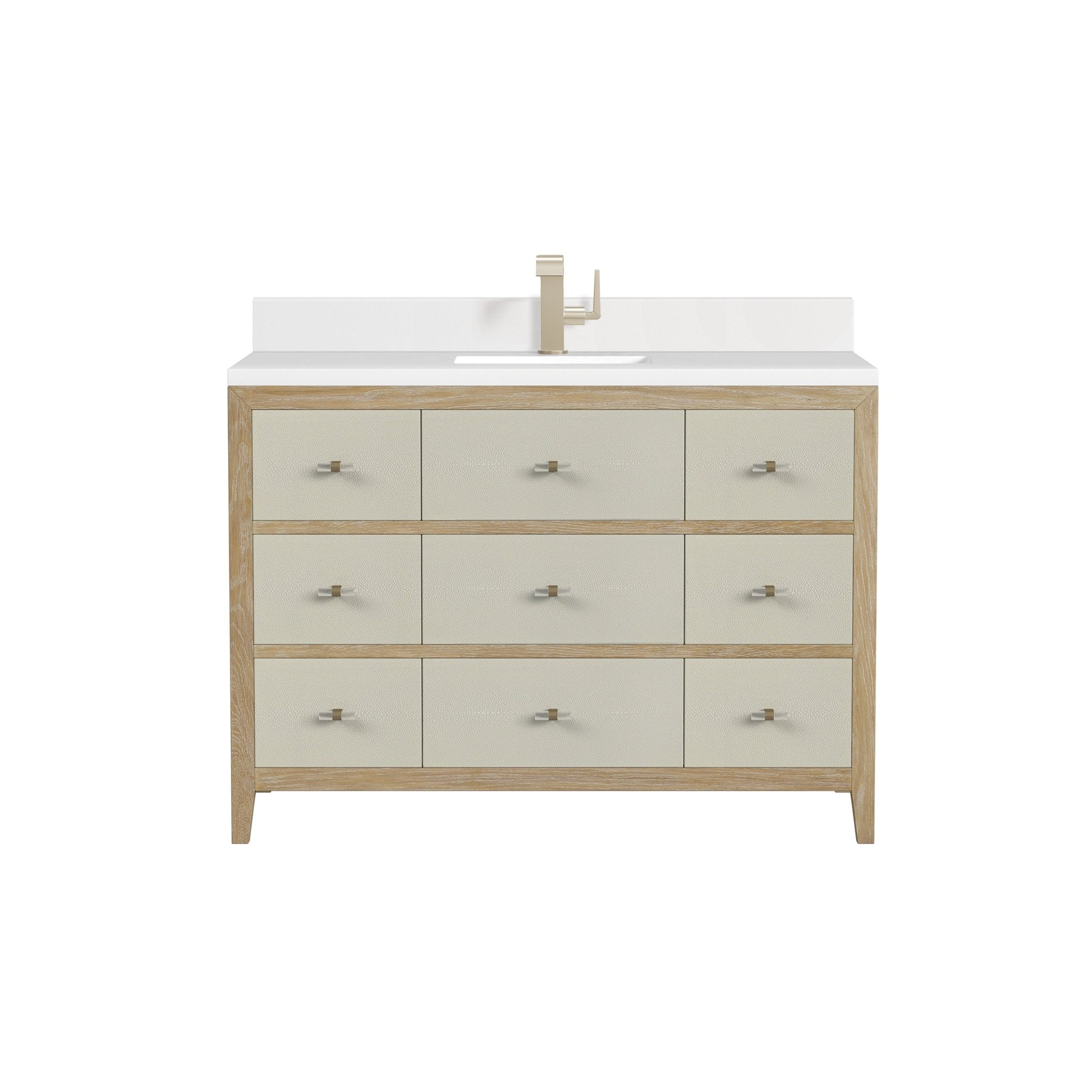 Celeste 48" Single Vanity in Sunwashed Oak with Embossed Shagreen by James Martin Vanities - SKU | Home Luxury USA