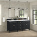 James Martin Vanities - Lorelai 60" Double Vanity in Black Onyx - 424 - V60D - BKO - Home Luxury USA