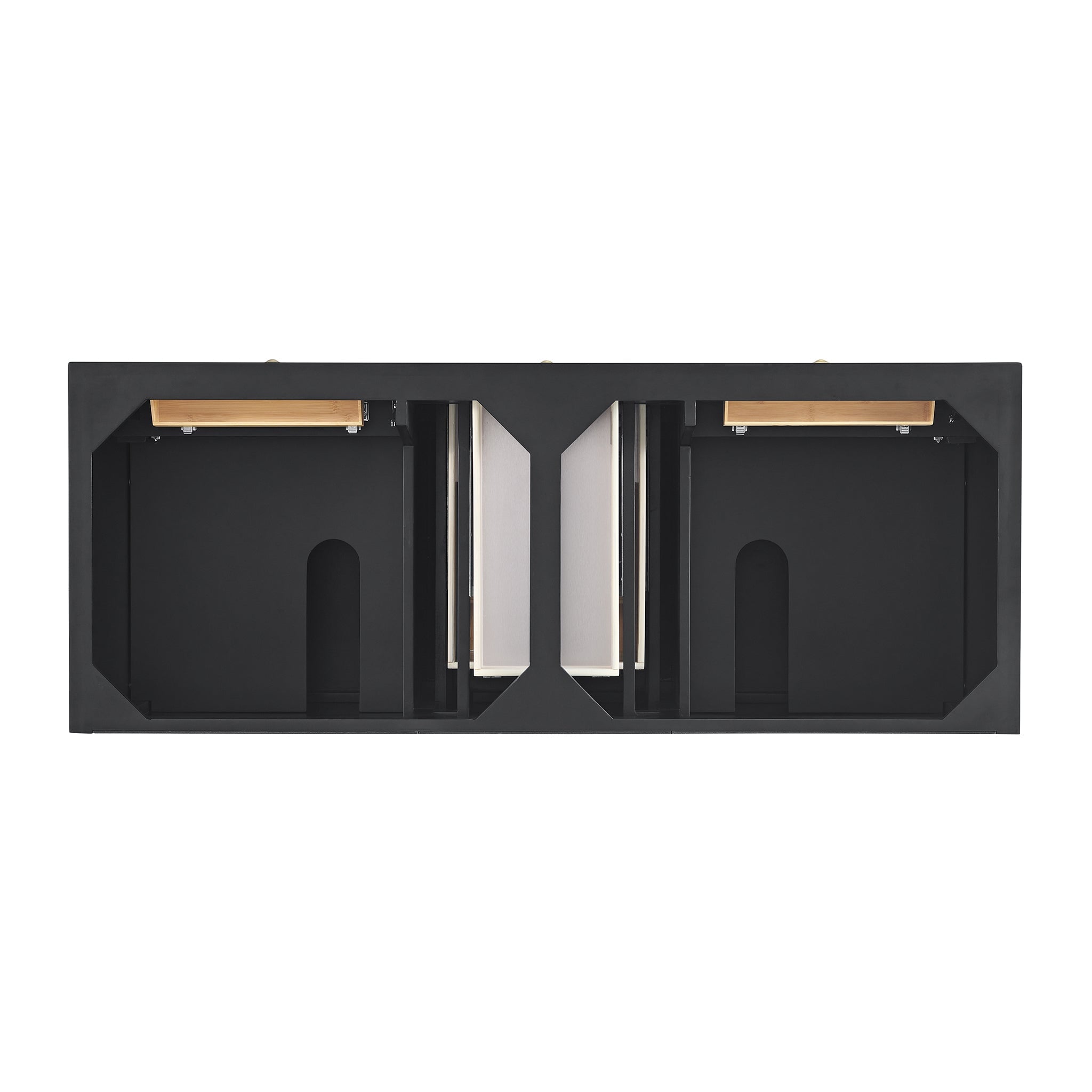 James Martin Vanities - Lorelai 60" Double Vanity in Black Onyx - 424 - V60D - BKO - Home Luxury USA