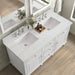 James Martin Vanities - Lorelai 60" Double Vanity in Bright White - 424 - V60D - BW - 3AF - Home Luxury USA