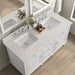 James Martin Vanities - Lorelai 60" Double Vanity in Bright White - 424 - V60D - BW - 3LDL - Home Luxury USA