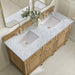 James Martin Vanities - Lorelai 60" Double Vanity in Light Natural Oak - 424 - V60D - LNO - 3CAR - Home Luxury USA