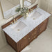 Lorelai 60" Double Vanity in Mid-Century Walnut by James Martin Vanities - SKU 424-V60D-WLT-3CAR | Home Luxury USA