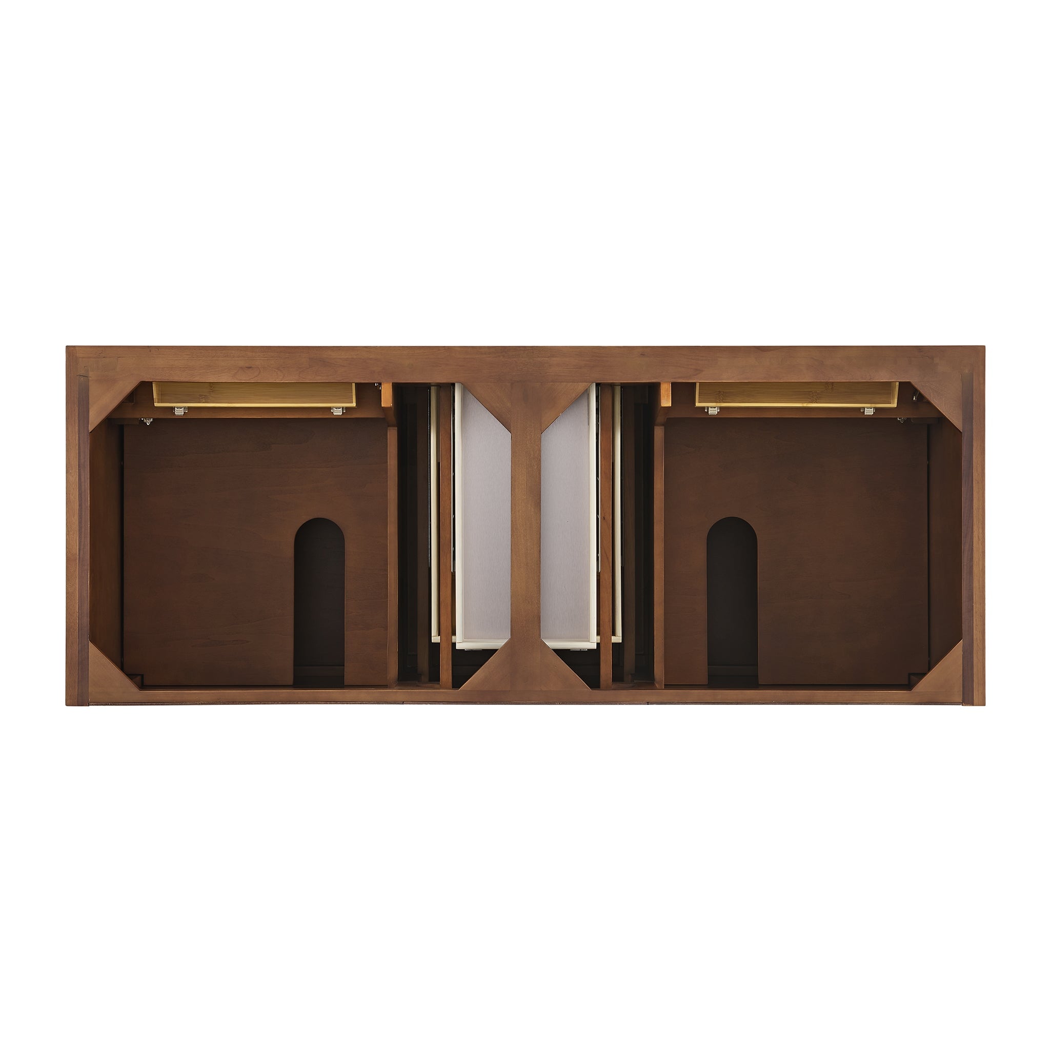 Lorelai 60" Double Vanity in Mid-Century Walnut by James Martin Vanities - SKU 424-V60D-WLT | Home Luxury USA