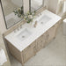 James Martin Vanities - Lorelai 60" Double Vanity in Whitewashed Oak - 424 - V60D - WWO - 3WZ - Home Luxury USA