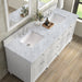 Lorelai 72" Double Vanity in Bright White by James Martin Vanities - SKU 424-V72-BW-3CAR | Home Luxury USA