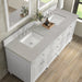 Lorelai 72" Double Vanity in Bright White by James Martin Vanities - SKU 424-V72-BW-3ESR | Home Luxury USA