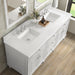 Lorelai 72" Double Vanity in Bright White by James Martin Vanities - SKU 424-V72-BW-3WZ | Home Luxury USA