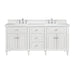 Lorelai 72" Double Vanity in Bright White by James Martin Vanities - SKU 424-V72-BW | Home Luxury USA