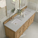 James Martin Vanities - Lorelai 72" Double Vanity in Light Natural Oak - 424 - V72D - LNO - 3ESR - Home Luxury USA