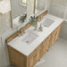 James Martin Vanities - Lorelai 72" Double Vanity in Light Natural Oak - 424 - V72D - LNO - 3LDL - Home Luxury USA