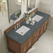 James Martin Vanities - Lorelai 72" Double Vanity in Mid - Century Walnut - 424 - V72D - WLT - 3PBL - Home Luxury USA