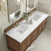 James Martin Vanities - Lorelai 72" Double Vanity in Mid - Century Walnut - 424 - V72D - WLT - 3WZ - Home Luxury USA