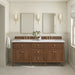 James Martin Vanities - Lorelai 72" Double Vanity in Mid - Century Walnut - 424 - V72D - WLT - Home Luxury USA